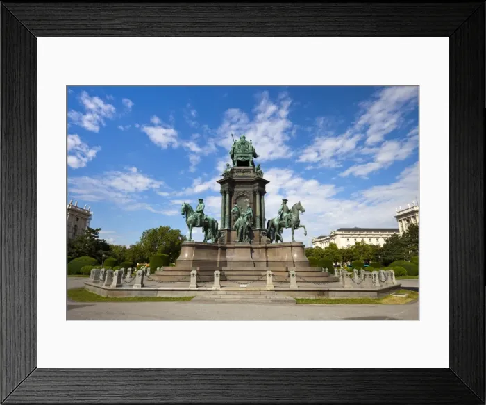 Framed Print : Maria Theresa Monument, Maria-Theresien-Platz, Vienna, Austria, Europe