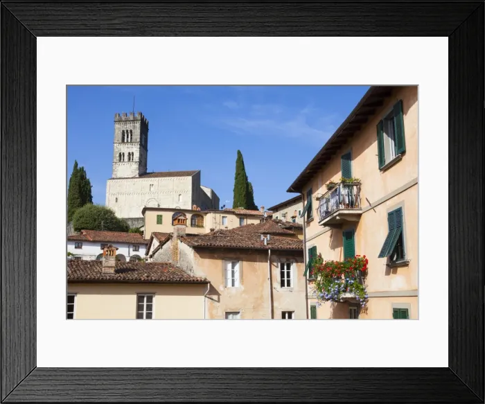 Framed Print : Barga Cathedral, Barga, Tuscany, Italy, Europe Framed Print : Barga Cathedral, Barga, Tuscany, Italy, Europe