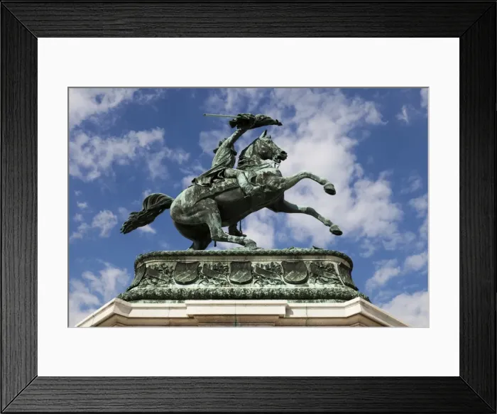 Framed Print : Equestrian statue of Archduke Charles of Austria, Duke of Teschen, Vienna, Austria Framed Print : Equestrian statue of Archduke Charles of Austria, Duke of Teschen, Vienna, Austria