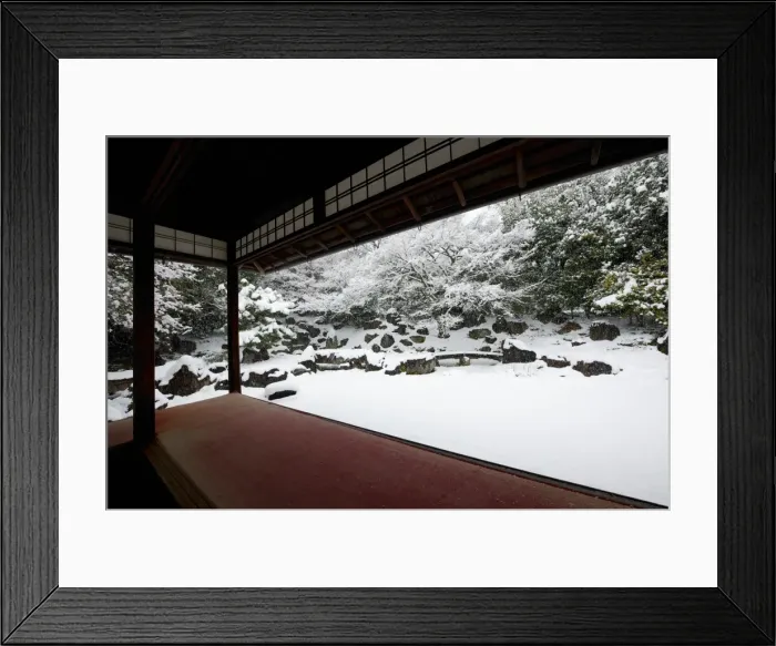 Framed Print : Entoku-in temple garden in winter, Kyoto, Japan, Asia Framed Print : Entoku-in temple garden in winter, Kyoto, Japan, Asia