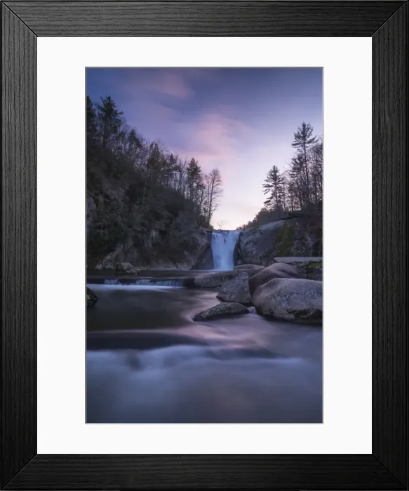Framed Print : Elk River Falls at sunset, Elk River, Blue Ridge Mountains, North Carolina, United Framed Print : Elk River Falls at sunset, Elk River, Blue Ridge Mountains, North Carolina, United