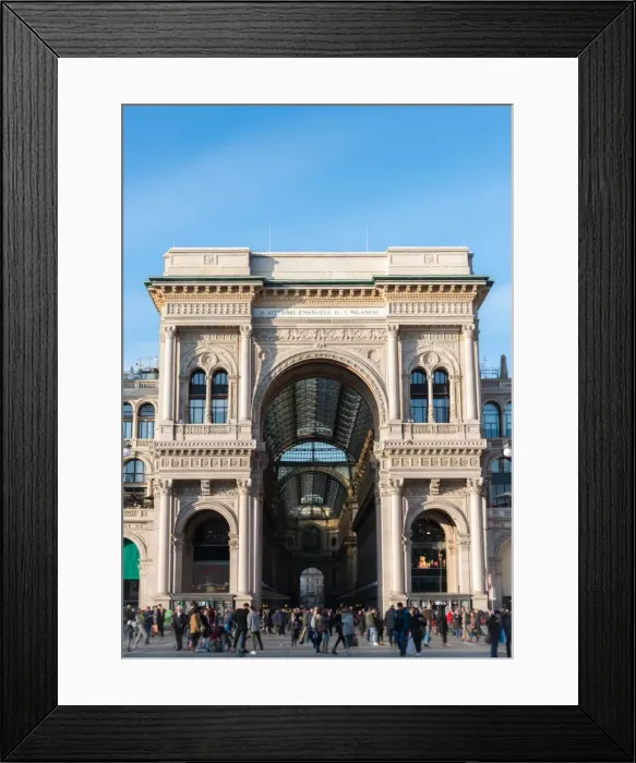 Framed Print : Galleria Vittorio Emanuelle II in Milan, Lombardy, Italy, Europe Framed Print : Galleria Vittorio Emanuelle II in Milan, Lombardy, Italy, Europe