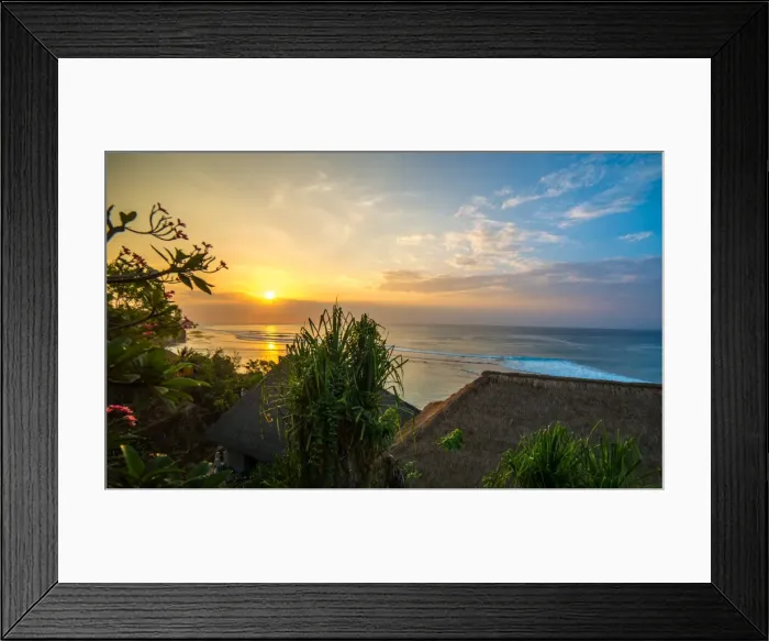 Framed Print : Surfers at sunset in Bali with straw roofed huts, Indonesia, Southeast Asia, Asia Framed Print : Surfers at sunset in Bali with straw roofed huts, Indonesia, Southeast Asia, Asia