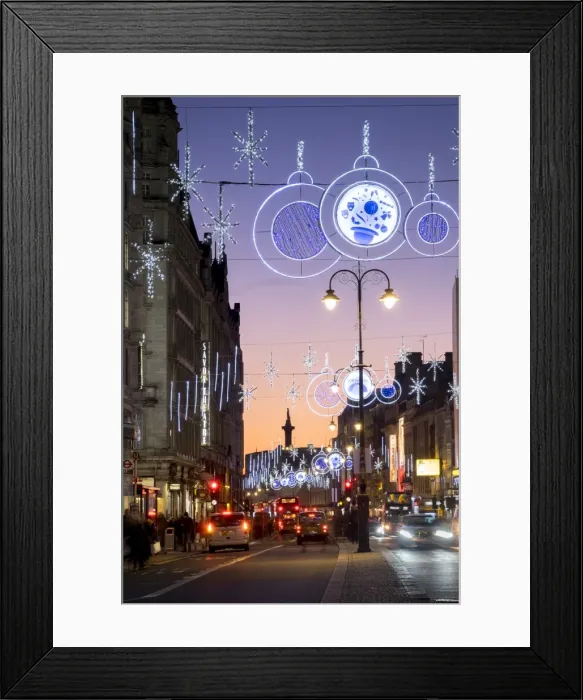 Framed Print : Christmas lights on The Strand, London, England, United Kingdom, Europe Framed Print : Christmas lights on The Strand, London, England, United Kingdom, Europe