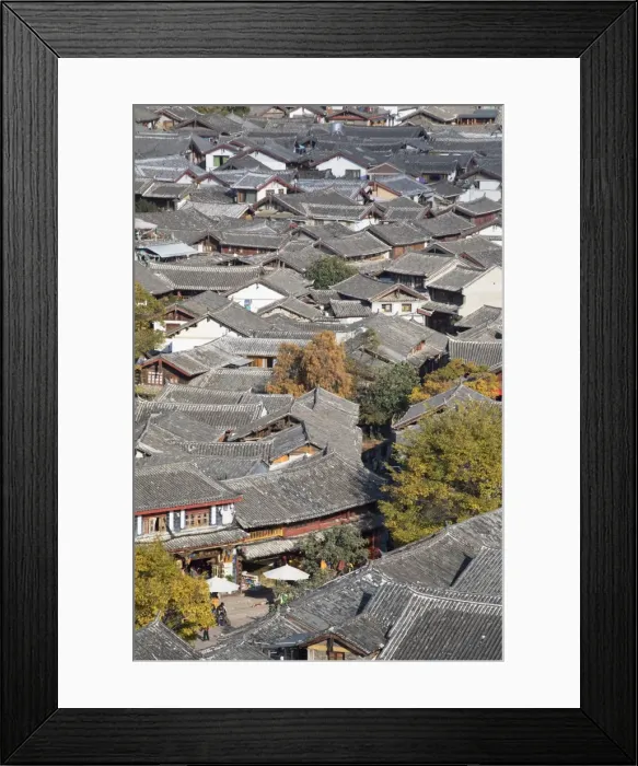 Framed Print : View of Lijiang, UNESCO World Heritage Site, Yunnan, China, Asia Framed Print : View of Lijiang, UNESCO World Heritage Site, Yunnan, China, Asia