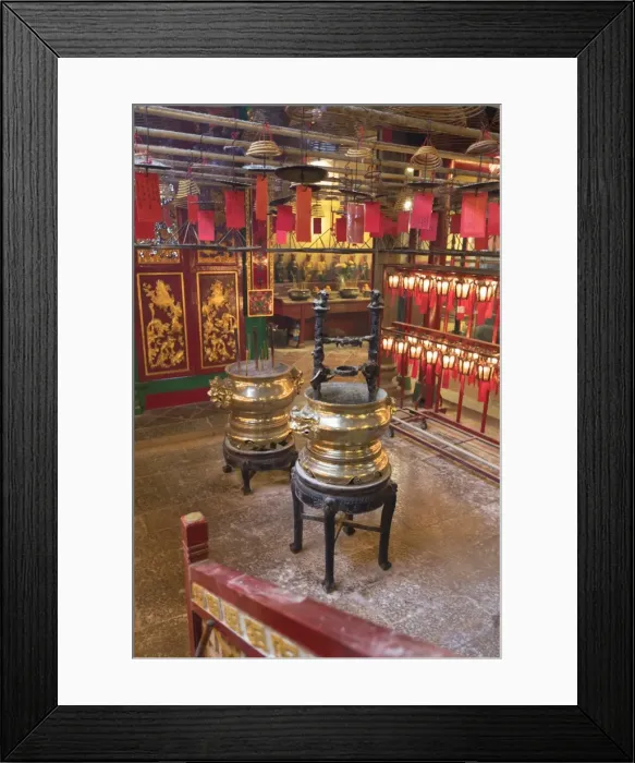 Framed Print : Man Mo Temple, Sheung Wan, Hong Kong Island, Hong Kong, China, Asia Framed Print : Man Mo Temple, Sheung Wan, Hong Kong Island, Hong Kong, China, Asia