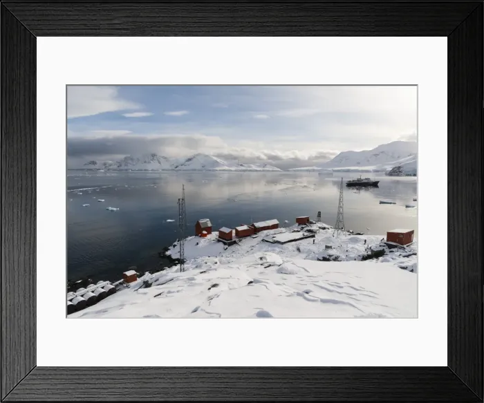 Framed Print : Almirante Brown Argentinian station, Paradise Bay, Antarctica, Polar Regions Framed Print : Almirante Brown Argentinian station, Paradise Bay, Antarctica, Polar Regions