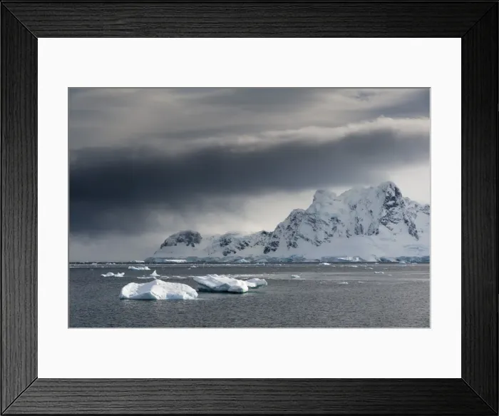 Framed Print : A view of the mountains surrounding Paradise Bay, Antarctica, Polar Regions Framed Print : A view of the mountains surrounding Paradise Bay, Antarctica, Polar Regions