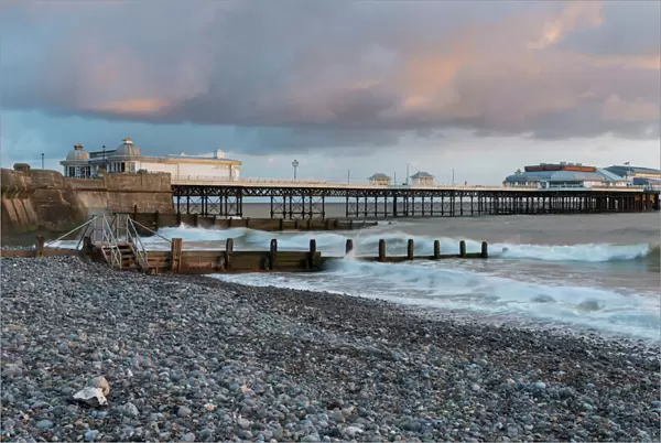 A beautiful sky on a spring morning at Cromer, Norfolk, England, United Kingdom, Europe