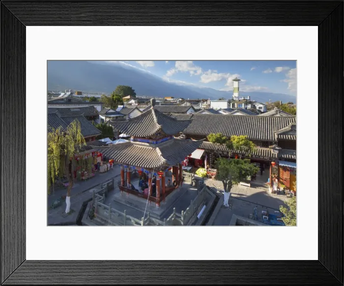 Framed Print : View of Dali, Yunnan, China, Asia Framed Print : View of Dali, Yunnan, China, Asia