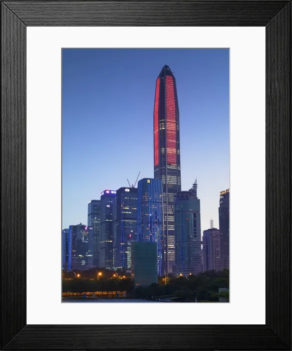 Framed Print : Ping An International Finance Centre, worlds fourth tallest building in 2017 at 600m Framed Print : Ping An International Finance Centre, worlds fourth tallest building in 2017 at 600m