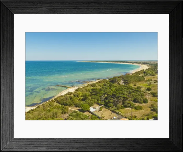 Framed Print : View east from Le Phare des Baleines (Lighthouse of the Whales) at west tip of the island Framed Print : View east from Le Phare des Baleines (Lighthouse of the Whales) at west tip of the island