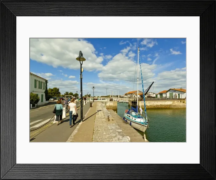 Framed Print : Marina at Quai de La Criee in the islands principal western town, Ars en Re, Ile de Re Framed Print : Marina at Quai de La Criee in the islands principal western town, Ars en Re, Ile de Re