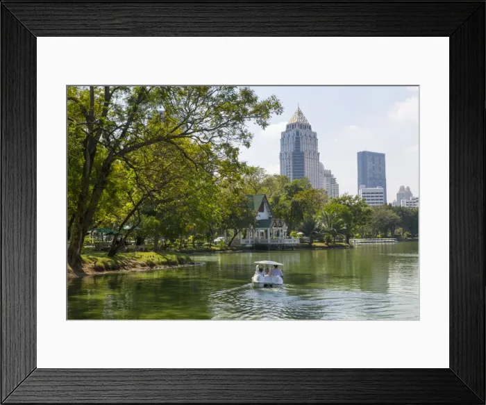 Framed Print : Lumphini Park, Ratchadamri Road, Bangkok, Thailand, Southeast Asia, Asia