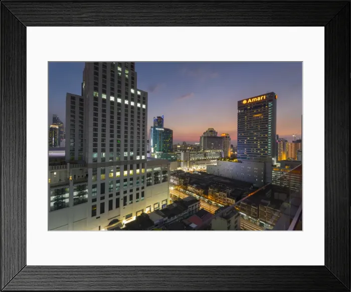 Framed Print : Elevated view of city skyline, Bangkok, Thailand, Southeast Asia, Asia Framed Print : Elevated view of city skyline, Bangkok, Thailand, Southeast Asia, Asia