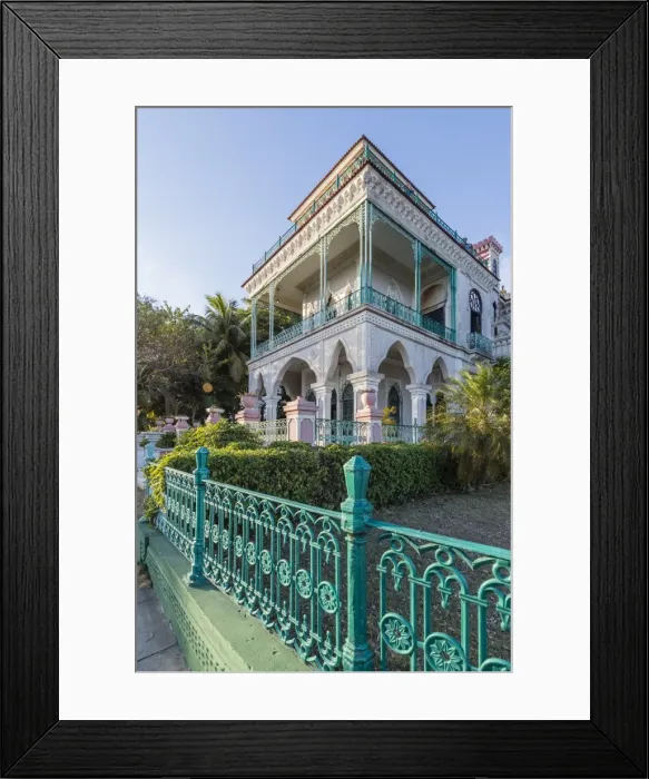 Framed Print : Exterior view of Palacio de Valle (Valles Palace), Punta Gorda, Cienfuegos, Cuba Framed Print : Exterior view of Palacio de Valle (Valles Palace), Punta Gorda, Cienfuegos, Cuba