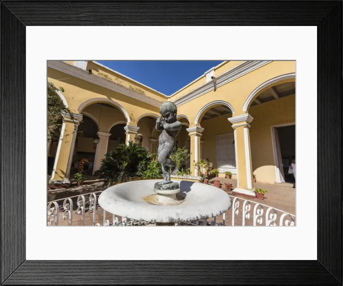 Framed Print : The inner courtyard of the Palacio Cantero, Museo Historico Municipal, in the town of Trinidad Framed Print : The inner courtyard of the Palacio Cantero, Museo Historico Municipal, in the town of Trinidad