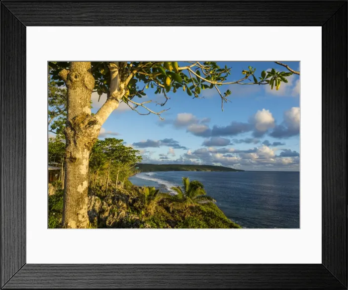 Framed Print : View over the coastline of Niue, South Pacific, Pacific Framed Print : View over the coastline of Niue, South Pacific, Pacific