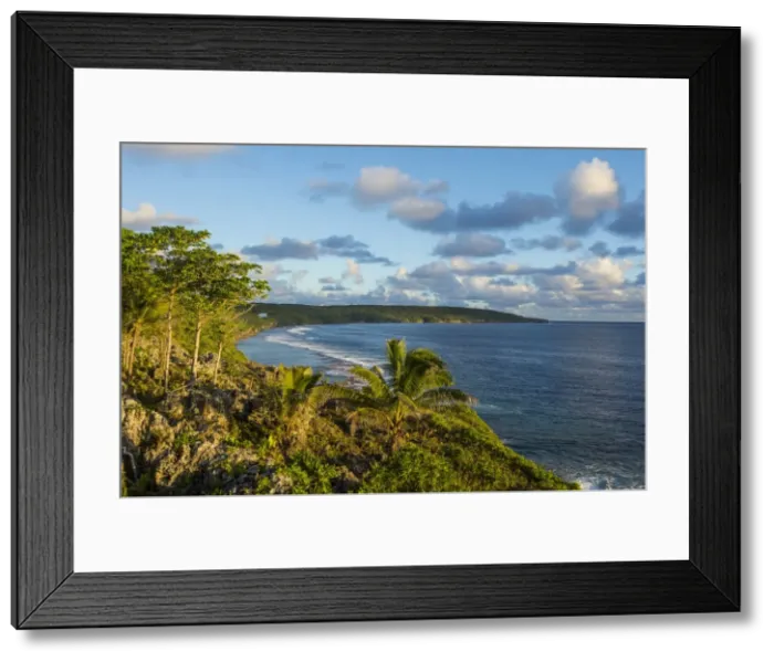 Framed Print : View over the coastline of Niue, South Pacific, Pacific Framed Print : View over the coastline of Niue, South Pacific, Pacific