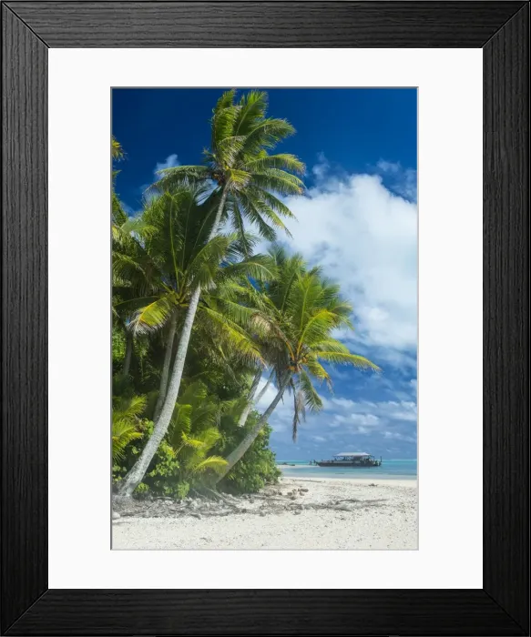 Framed Print : Traditional wood carved boat in the Aitutaki lagoon, Rarotonga and the Cook Islands Framed Print : Traditional wood carved boat in the Aitutaki lagoon, Rarotonga and the Cook Islands