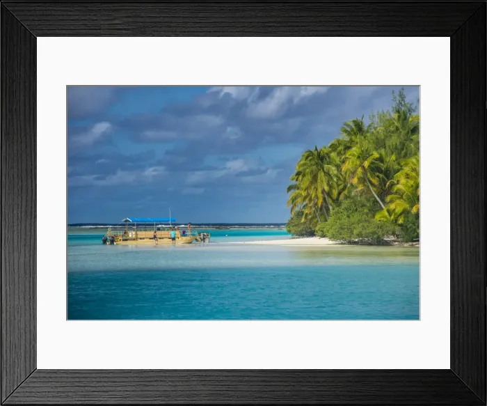 Framed Print : Traditional wood carved boat in the Aitutaki lagoon, Rarotonga and the Cook Islands Framed Print : Traditional wood carved boat in the Aitutaki lagoon, Rarotonga and the Cook Islands