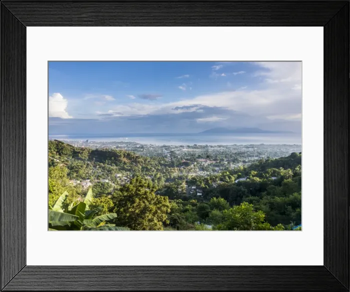 Framed Print : View over Dili, capital of East Timor, Southeast Asia, Asia Framed Print : View over Dili, capital of East Timor, Southeast Asia, Asia
