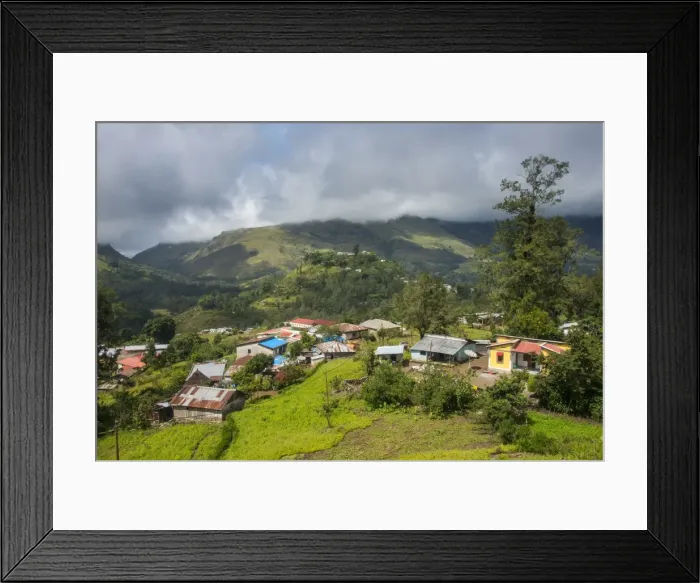 Framed Print : Overlook over the mountain town of Maubisse, East Timor, Southeast Asia, Asia Framed Print : Overlook over the mountain town of Maubisse, East Timor, Southeast Asia, Asia