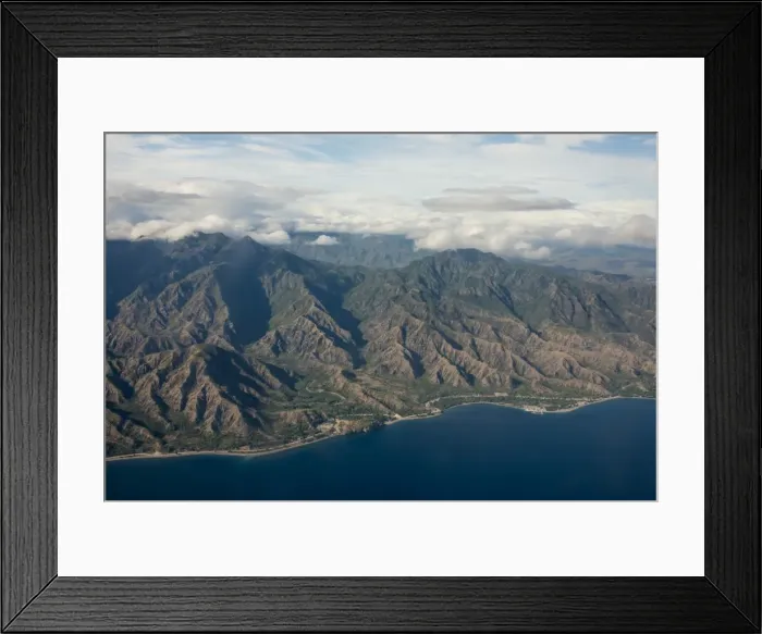 Framed Print : Aerial of the costal exclave Oecusse (Oecussi), East Timor, Southeast Asia, Asia Framed Print : Aerial of the costal exclave Oecusse (Oecussi), East Timor, Southeast Asia, Asia