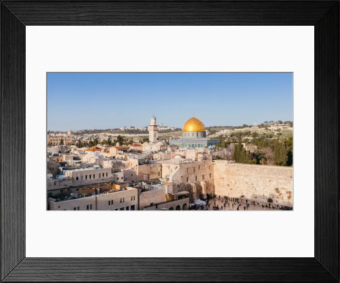 Framed Print : Temple Mount, Dome of the Rock, Redeemer Church and Old City, Jerusalem, Israel Framed Print : Temple Mount, Dome of the Rock, Redeemer Church and Old City, Jerusalem, Israel
