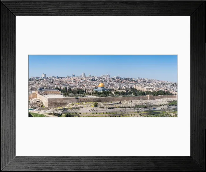 Framed Print : Tombstones on the Mount of Olives with the Old City in background, Jerusalem, Israel Framed Print : Tombstones on the Mount of Olives with the Old City in background, Jerusalem, Israel