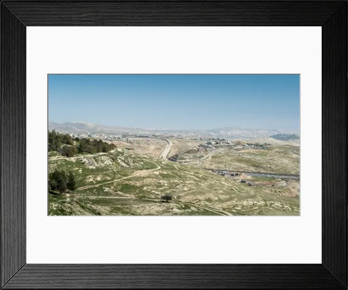 Framed Print : The strong separation fence between Israel and the Palestinian Authority, Middle East Framed Print : The strong separation fence between Israel and the Palestinian Authority, Middle East