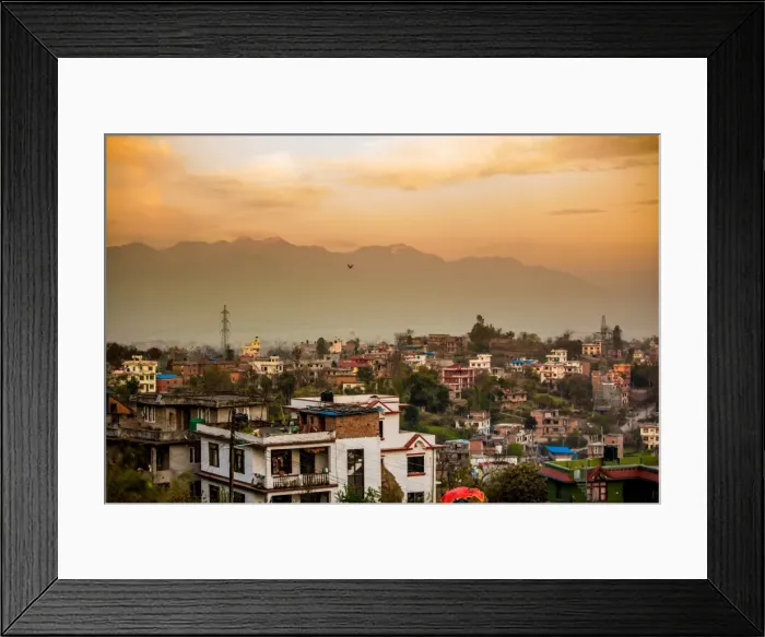 Framed Print : Sunrise over the medieval village of Bhaktapur (Bhadgaon), Kathmandu Valley, Nepal, Asia Framed Print : Sunrise over the medieval village of Bhaktapur (Bhadgaon), Kathmandu Valley, Nepal, Asia