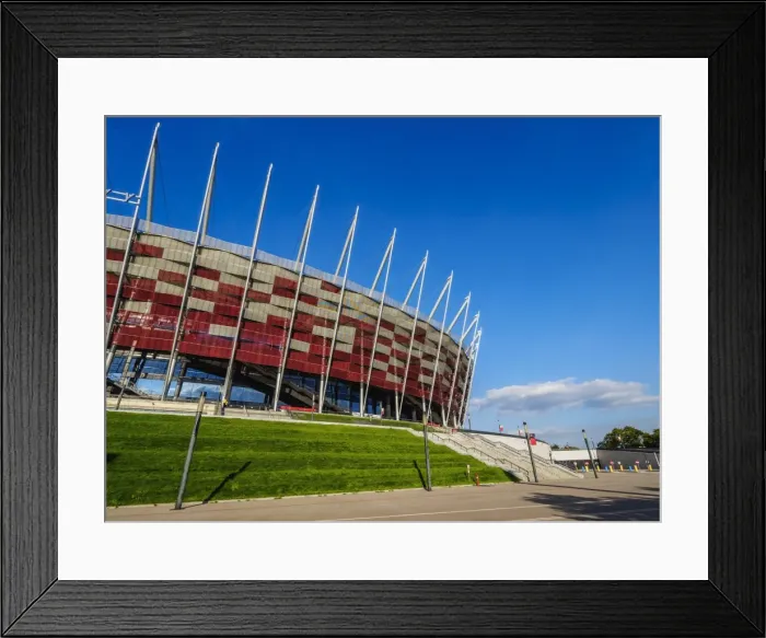 Framed Print : National Stadium, Warsaw, Masovian Voivodeship, Poland, Europe Framed Print : National Stadium, Warsaw, Masovian Voivodeship, Poland, Europe
