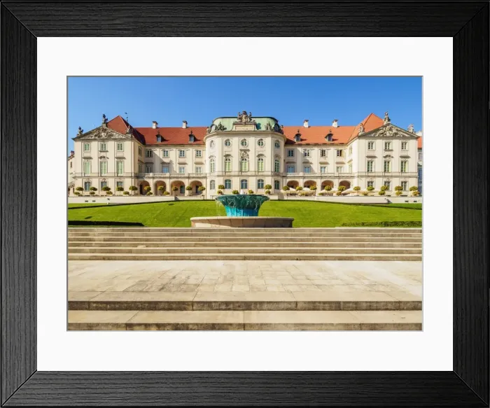 Framed Print : Eastern Baroque facade, Royal Castle, Warsaw, Masovian Voivodeship, Poland, Europe