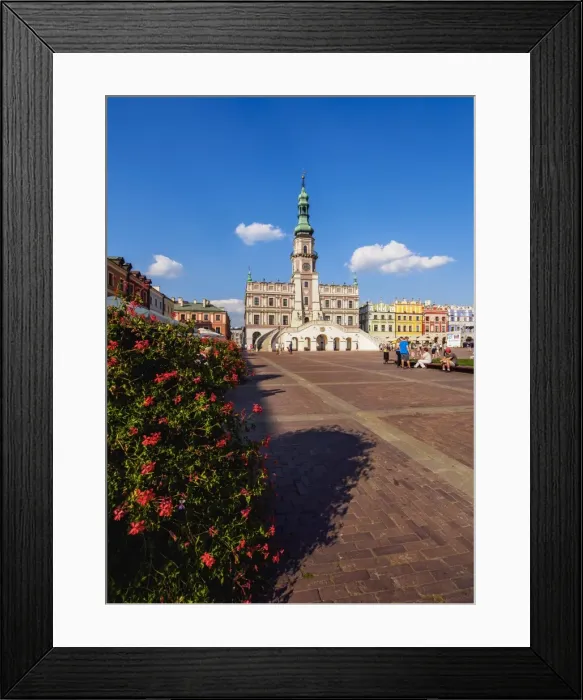 Framed Print : Market Square and City Hall, Old Town, UNESCO World Heritage Site, Zamosc, Lublin Voivodeship Framed Print : Market Square and City Hall, Old Town, UNESCO World Heritage Site, Zamosc, Lublin Voivodeship