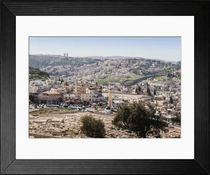 Framed Print : View of a Arab-Israeli neighbourhood, including shops and a mosque, on the outskirts of Jerusalem Framed Print : View of a Arab-Israeli neighbourhood, including shops and a mosque, on the outskirts of Jerusalem