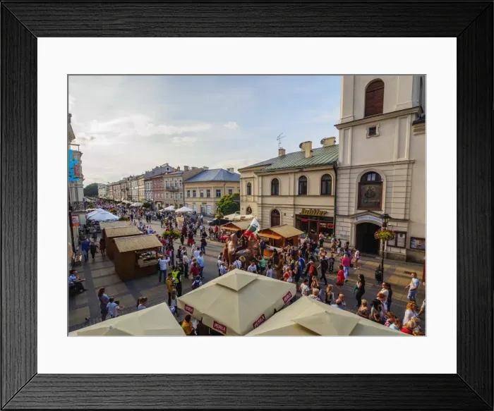 Framed Print : Krakowskie Przedmiescie Street, Jagiellonian Fair, City of Lublin, Lublin Voivodeship Framed Print : Krakowskie Przedmiescie Street, Jagiellonian Fair, City of Lublin, Lublin Voivodeship