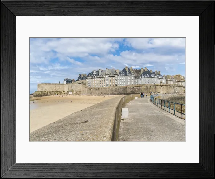 Framed Print : The town seen from the pier, St. Malo, Ille-et-Vilaine, Brittany, France, Europe Framed Print : The town seen from the pier, St. Malo, Ille-et-Vilaine, Brittany, France, Europe