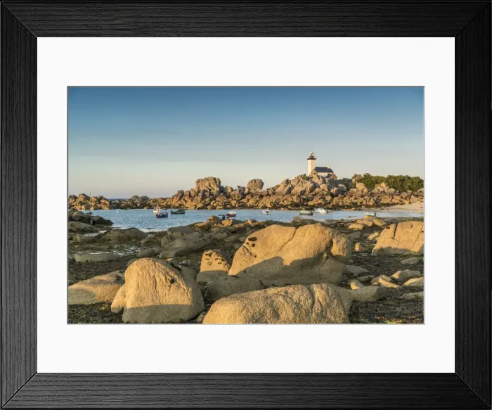 Framed Print : Boats and Pontusval lighthouse, Brignogan Plage, Finistere, Brittany, France, Europe Framed Print : Boats and Pontusval lighthouse, Brignogan Plage, Finistere, Brittany, France, Europe