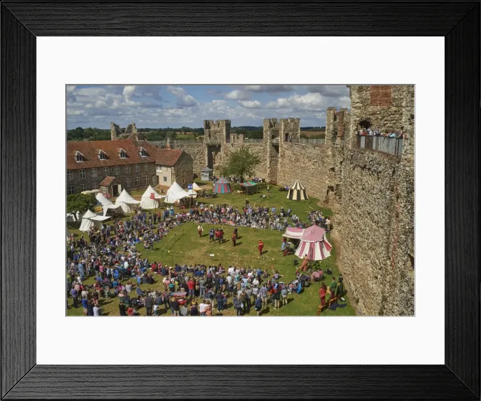 Framed Print : Pageantry festival at Framlingham Castle, Framlingham, Suffolk, England, United Kingdom Framed Print : Pageantry festival at Framlingham Castle, Framlingham, Suffolk, England, United Kingdom