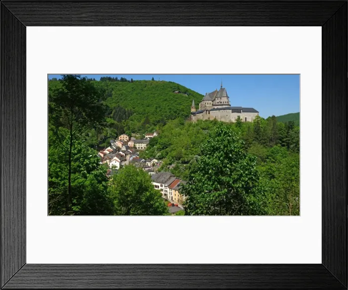 Framed Print : Vianden Castle in the canton of Vianden, Grand Duchy of Luxembourg, Europe Framed Print : Vianden Castle in the canton of Vianden, Grand Duchy of Luxembourg, Europe