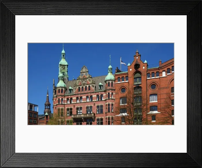 Framed Print : Speicherstadt, Hamburg, Germany, Europe Framed Print : Speicherstadt, Hamburg, Germany, Europe