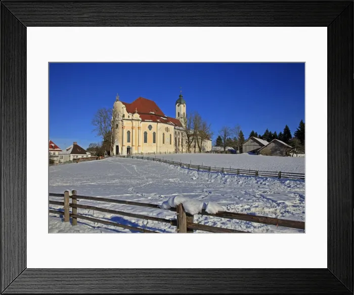 Framed Print : Church of Wieskirche near Steingaden, Bavaria, Germany, Europe Framed Print : Church of Wieskirche near Steingaden, Bavaria, Germany, Europe