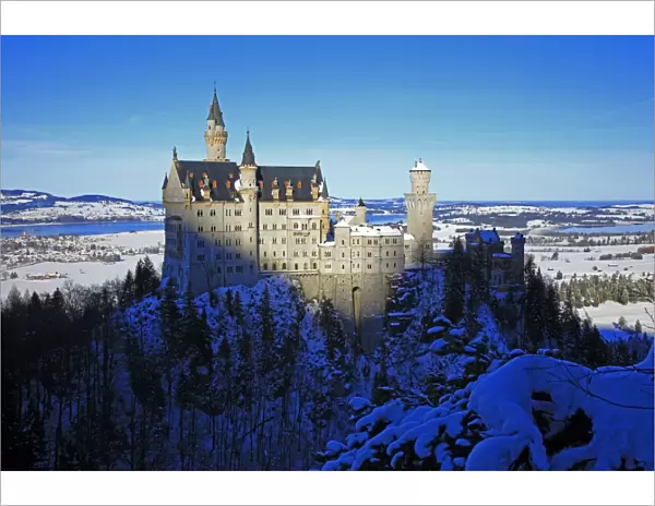Neuschwanstein Castle near Schwangau, Allgau, Bavaria, Germany, Europe