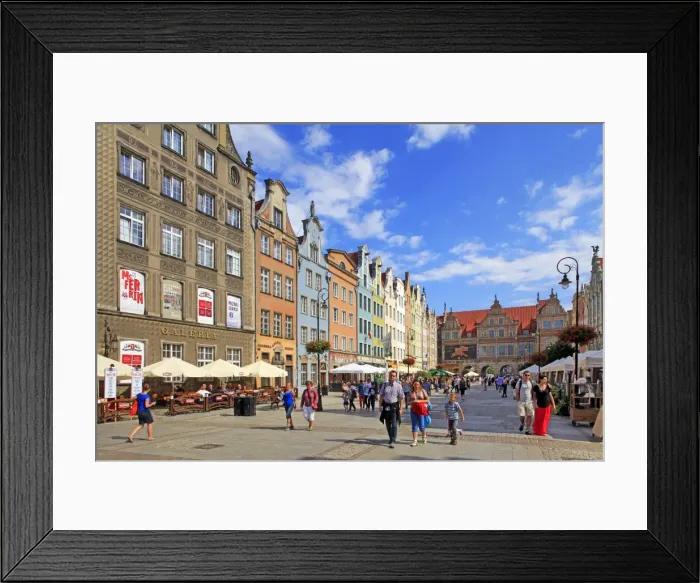 Framed Print : Long Market in Gdansk, Gdansk, Pomerania, Poland, Europe Framed Print : Long Market in Gdansk, Gdansk, Pomerania, Poland, Europe