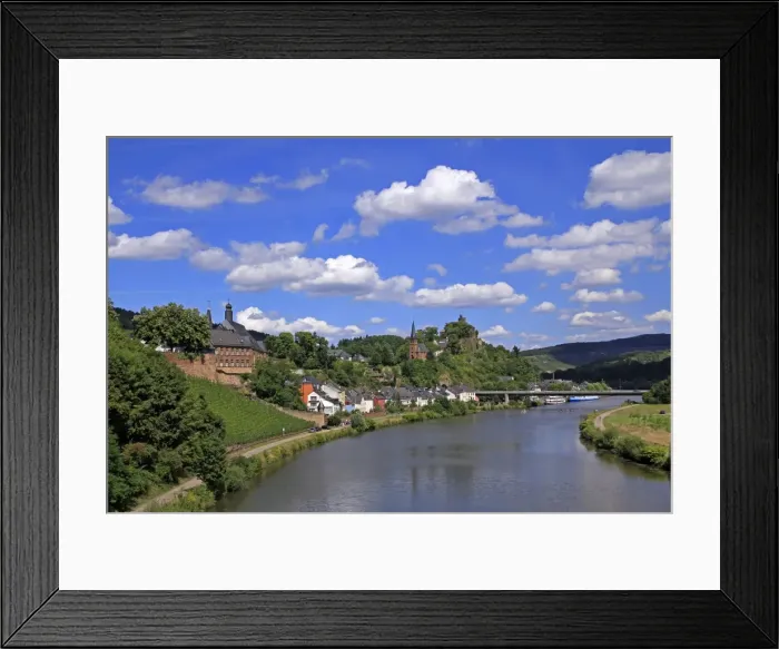 Framed Print : Town of Saarburg on River Saar, Rhineland-Palatinate, Germany, Europe Framed Print : Town of Saarburg on River Saar, Rhineland-Palatinate, Germany, Europe