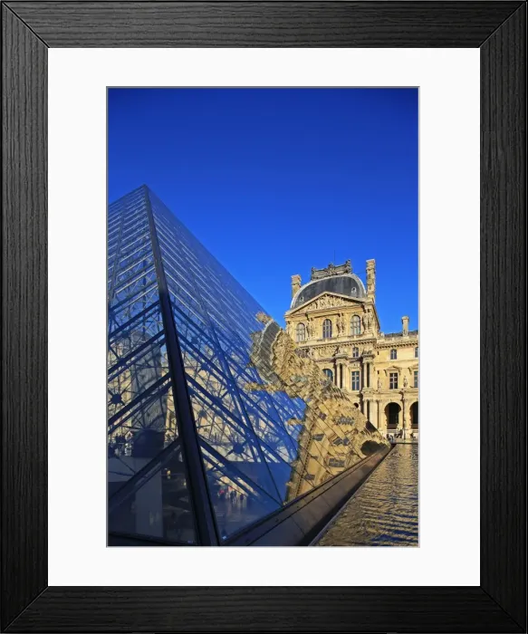 Framed Print : Pyramid of the Louvre, Paris, France, Europe Framed Print : Pyramid of the Louvre, Paris, France, Europe
