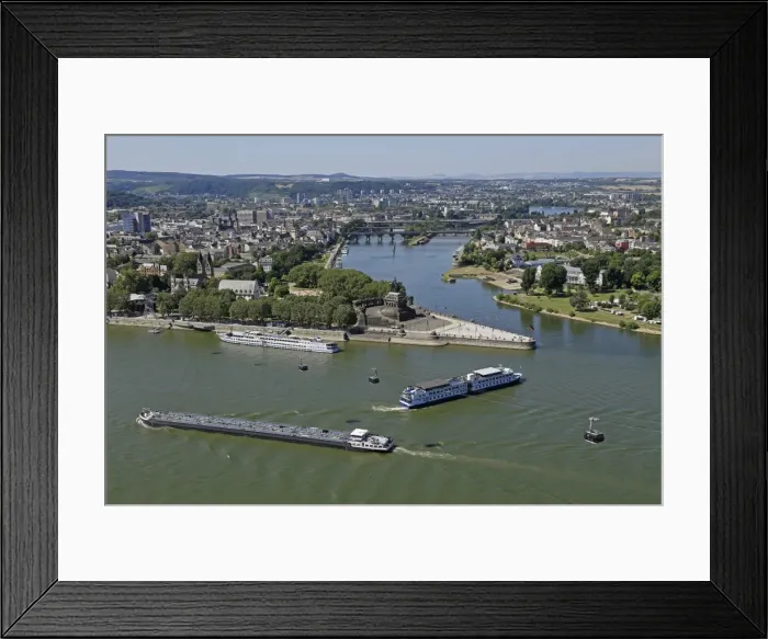Framed Print : Tongue of Land at Deutsches Eck (German Corner), Koblenz, Rhineland-Palatinate, Germany Framed Print : Tongue of Land at Deutsches Eck (German Corner), Koblenz, Rhineland-Palatinate, Germany