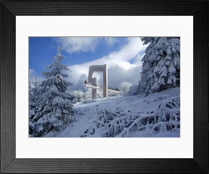Framed Print : Sightseeing platform Windklang, Mount Erbeskopf, Hunsruck, Rhineland-Palatinate, Germany Framed Print : Sightseeing platform Windklang, Mount Erbeskopf, Hunsruck, Rhineland-Palatinate, Germany