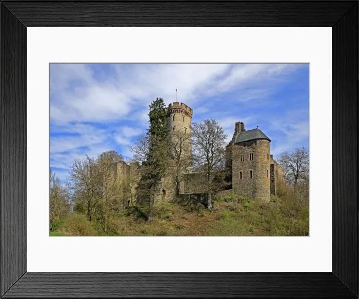 Framed Print : Kasselburg Castle near Pelm, Eifel, Rhineland-Palatinate, Germany, Europe Framed Print : Kasselburg Castle near Pelm, Eifel, Rhineland-Palatinate, Germany, Europe